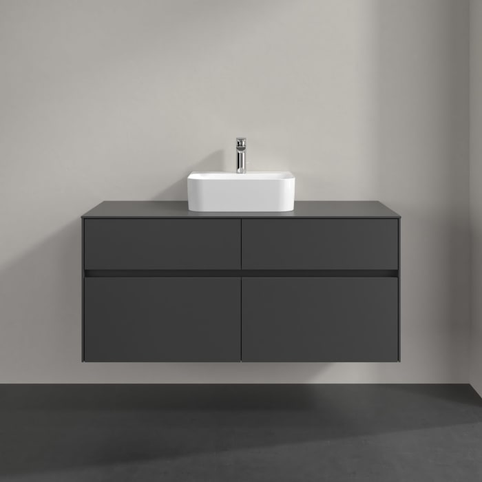 Villeroy & Boch Collaro Waschtischunterschrank 120 x 54,8 cm , mit LED-Beleuchtung, mit 4 Auszügen