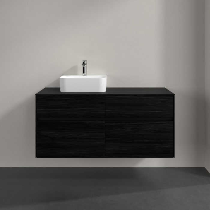 Villeroy & Boch Collaro Waschtischunterschrank 120 x 54,8 cm , mit LED-Beleuchtung, mit 4 Auszügen