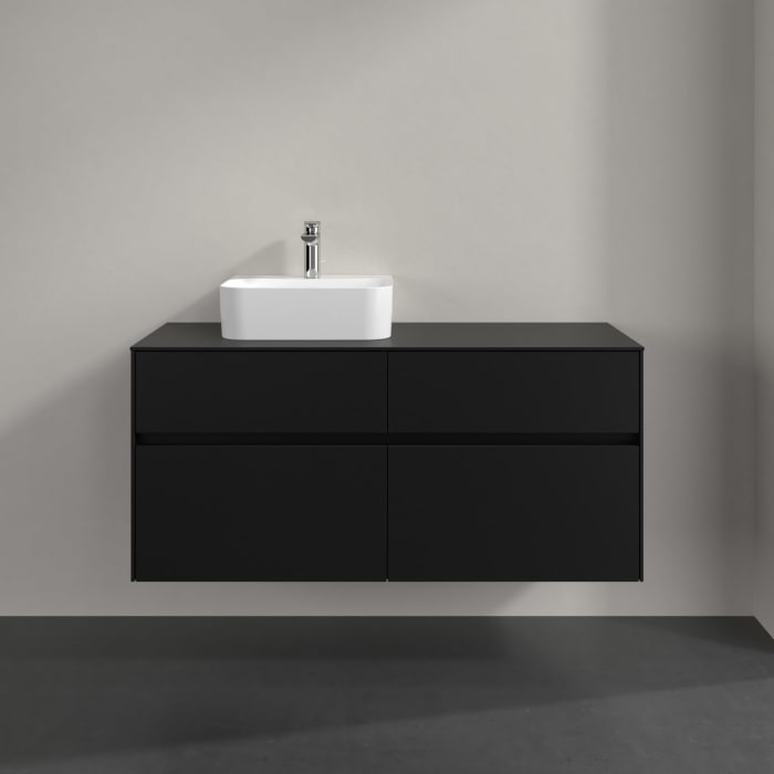 Villeroy & Boch Collaro Waschtischunterschrank 120 x 54,8 cm , mit LED-Beleuchtung, mit 4 Auszügen