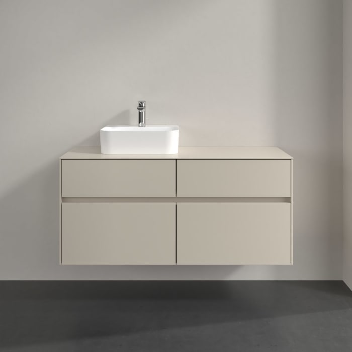 Villeroy & Boch Collaro Waschtischunterschrank 120 x 54,8 cm , mit LED-Beleuchtung, mit 4 Auszügen