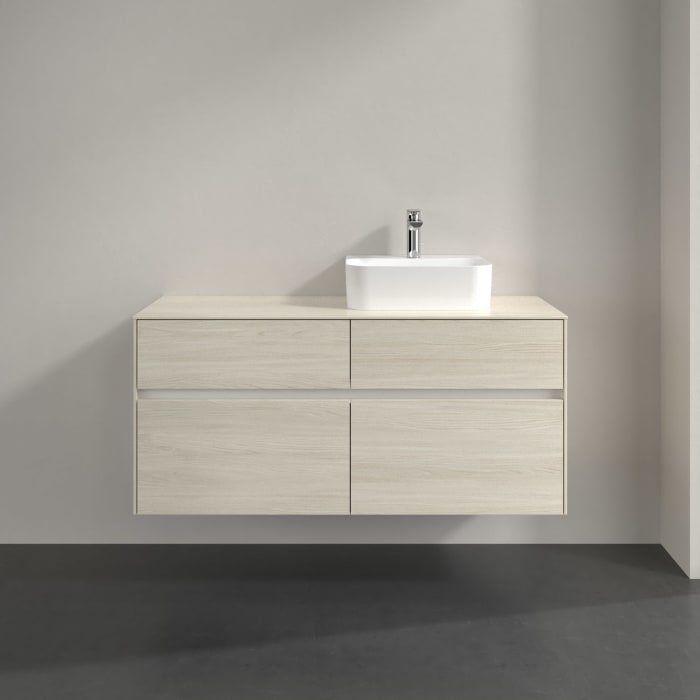 Villeroy & Boch Collaro Waschtischunterschrank 120 x 54,8 cm , mit LED-Beleuchtung, mit 4 Auszügen