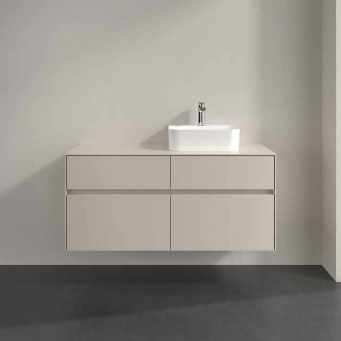 Villeroy & Boch Collaro Waschtischunterschrank 120 x 54,8 cm , mit LED-Beleuchtung, mit 4 Auszügen