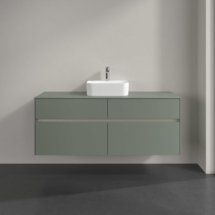 Villeroy & Boch Collaro Waschtischunterschrank 140 x 54,8 cm , mit LED-Beleuchtung, mit 4 Auszügen