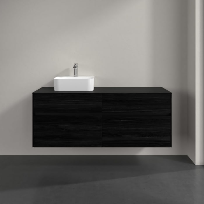 Villeroy & Boch Collaro Waschtischunterschrank 140 x 54,8 cm , mit LED-Beleuchtung, mit 4 Auszügen