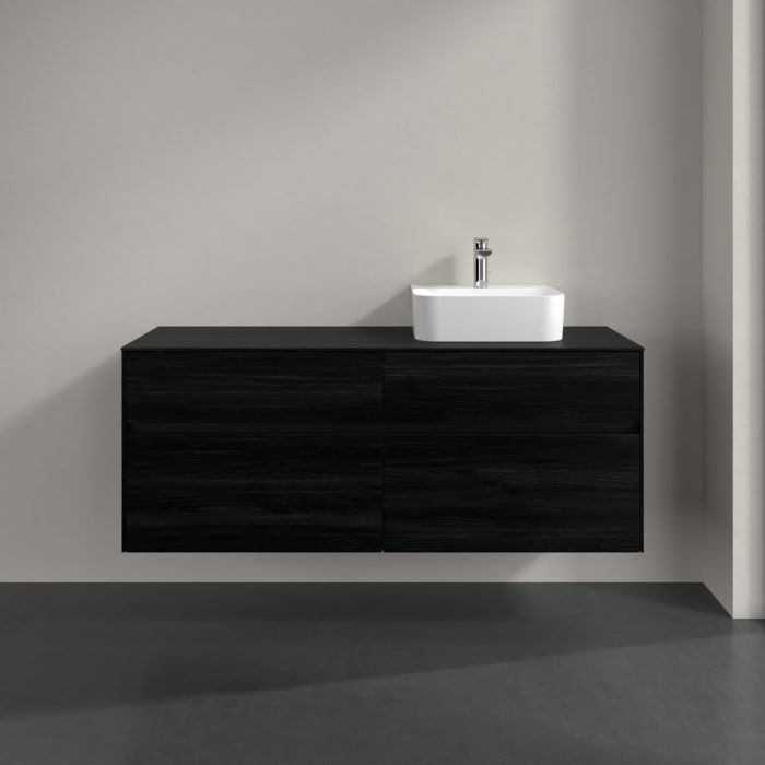 Villeroy & Boch Collaro Waschtischunterschrank 140 x 54,8 cm , mit LED-Beleuchtung, mit 4 Auszügen