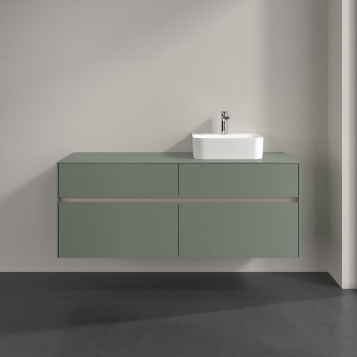 Villeroy & Boch Collaro Waschtischunterschrank 140 x 54,8 cm , mit LED-Beleuchtung, mit 4 Auszügen