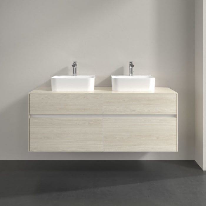 Villeroy & Boch Collaro Waschtischunterschrank 140 x 54,8 cm , mit LED-Beleuchtung, mit 4 Auszügen