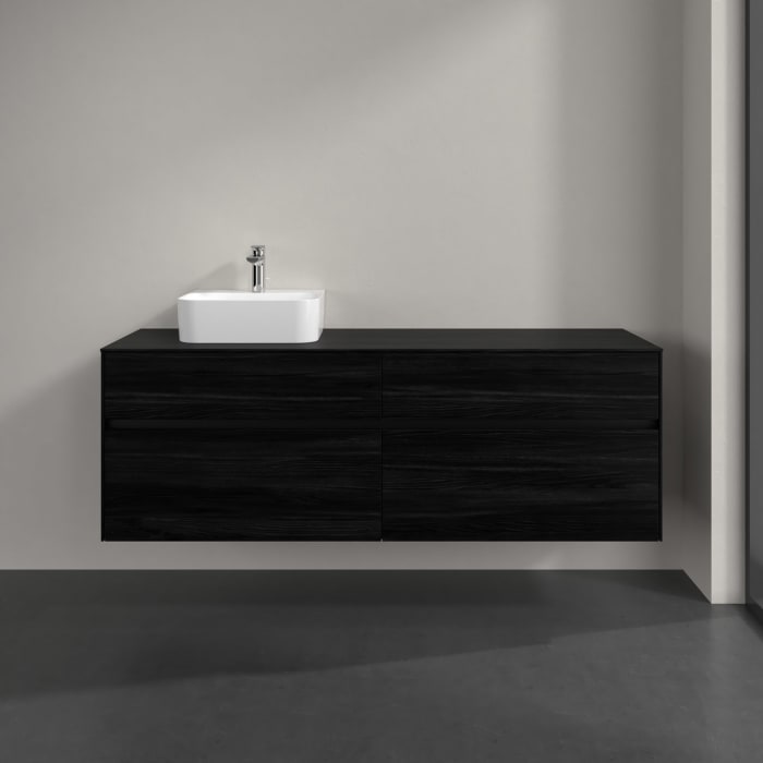 Villeroy & Boch Collaro Waschtischunterschrank 160 x 54,8 cm , mit LED-Beleuchtung, mit 4 Auszügen