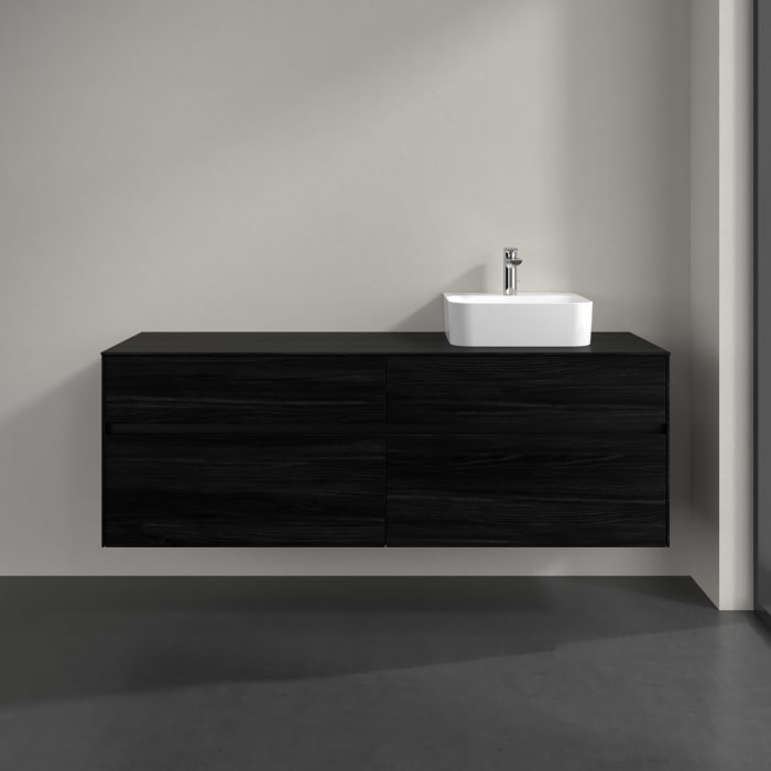 Villeroy & Boch Collaro Waschtischunterschrank 160 x 54,8 cm , mit LED-Beleuchtung, mit 4 Auszügen