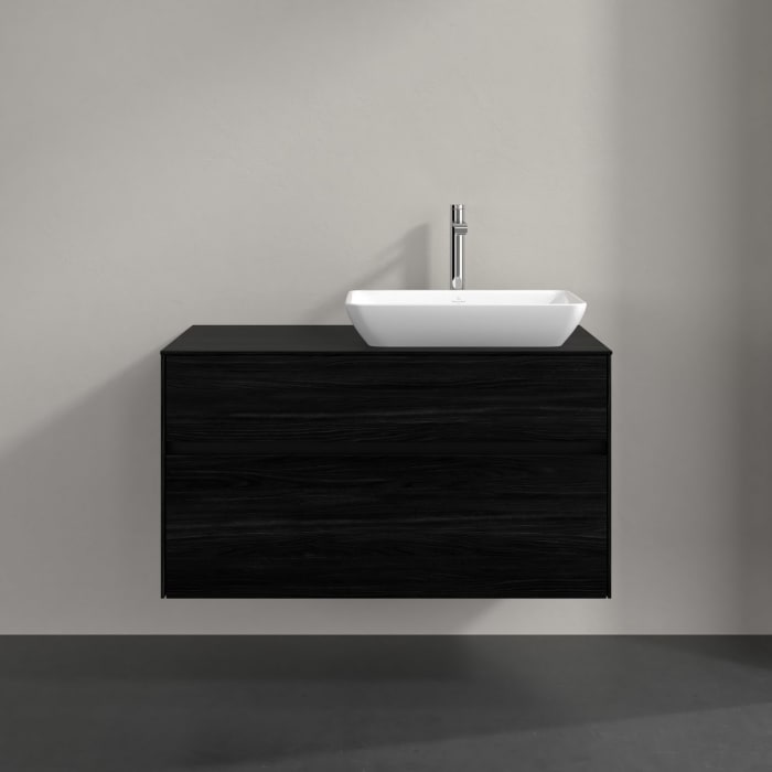 Villeroy & Boch Collaro Waschtischunterschrank 100 x 54,8 cm , mit LED-Beleuchtung, mit 2 Auszügen