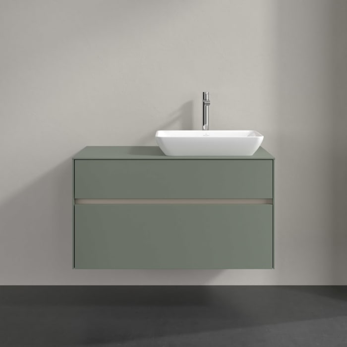 Villeroy & Boch Collaro Waschtischunterschrank 100 x 54,8 cm , mit LED-Beleuchtung, mit 2 Auszügen