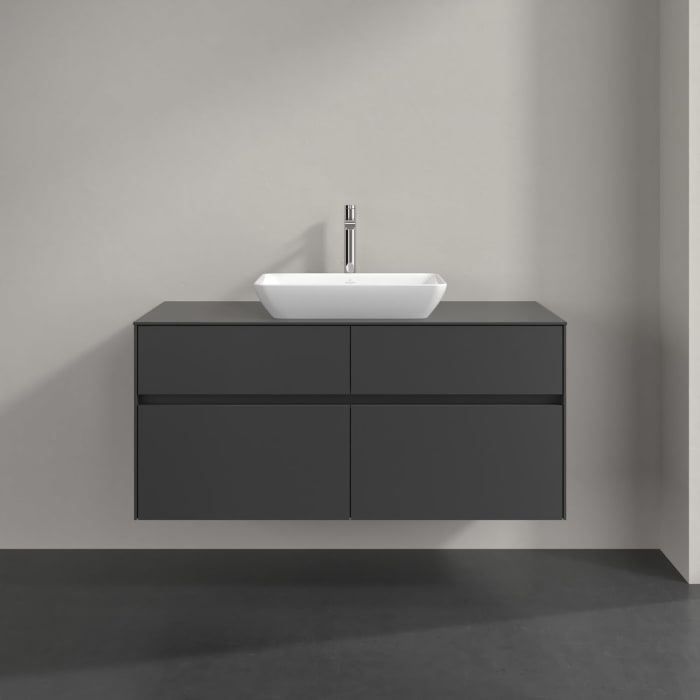 Villeroy & Boch Collaro Waschtischunterschrank 120 x 54,8 cm , mit LED-Beleuchtung, mit 4 Auszügen