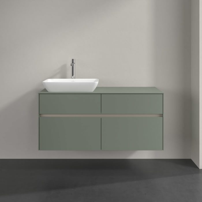 Villeroy & Boch Collaro Waschtischunterschrank 120 x 54,8 cm , mit LED-Beleuchtung, mit 4 Auszügen