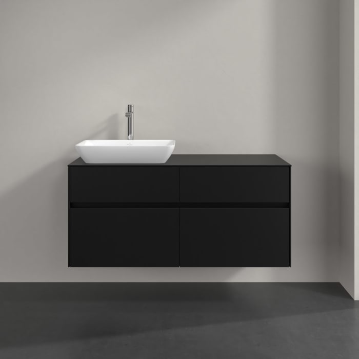 Villeroy & Boch Collaro Waschtischunterschrank 120 x 54,8 cm , mit LED-Beleuchtung, mit 4 Auszügen