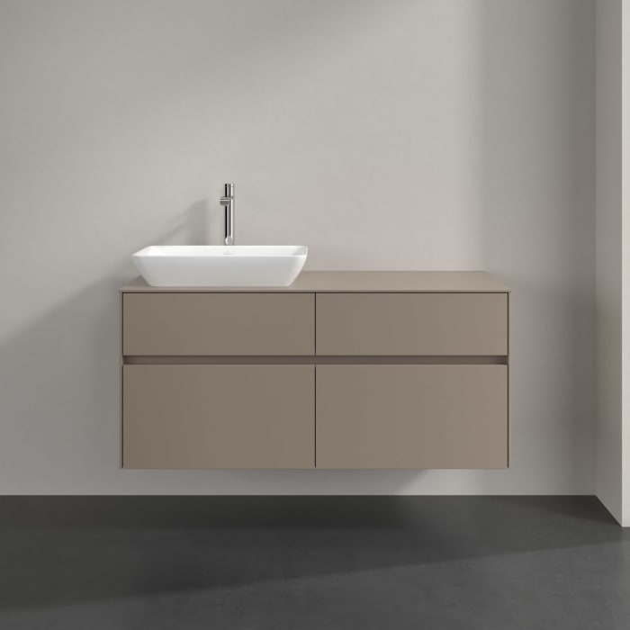 Villeroy & Boch Collaro Waschtischunterschrank 120 x 54,8 cm , mit LED-Beleuchtung, mit 4 Auszügen