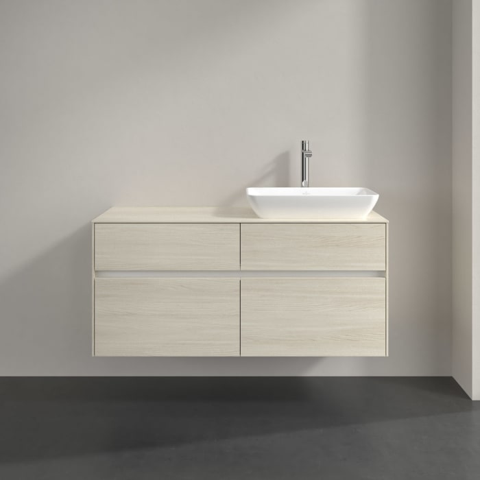 Villeroy & Boch Collaro Waschtischunterschrank 120 x 54,8 cm , mit LED-Beleuchtung, mit 4 Auszügen