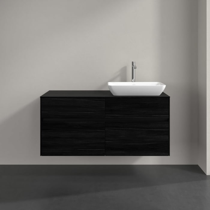 Villeroy & Boch Collaro Waschtischunterschrank 120 x 54,8 cm , mit LED-Beleuchtung, mit 4 Auszügen