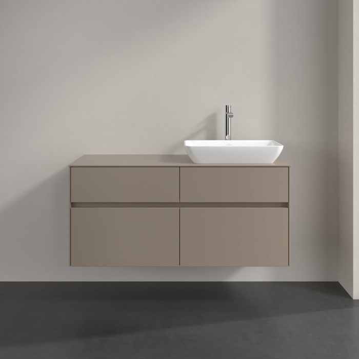 Villeroy & Boch Collaro Waschtischunterschrank 120 x 54,8 cm , mit LED-Beleuchtung, mit 4 Auszügen