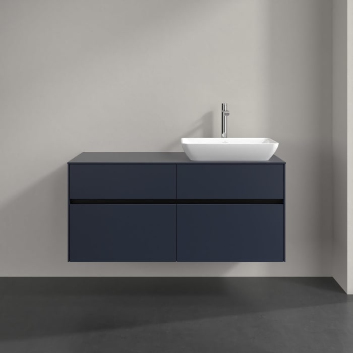 Villeroy & Boch Collaro Waschtischunterschrank 120 x 54,8 cm , mit LED-Beleuchtung, mit 4 Auszügen