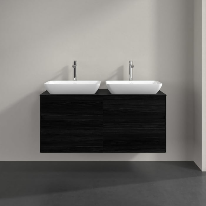 Villeroy & Boch Collaro Waschtischunterschrank 120 x 54,8 cm , mit LED-Beleuchtung, mit 4 Auszügen