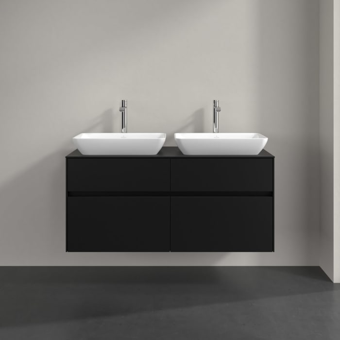 Villeroy & Boch Collaro Waschtischunterschrank 120 x 54,8 cm , mit LED-Beleuchtung, mit 4 Auszügen