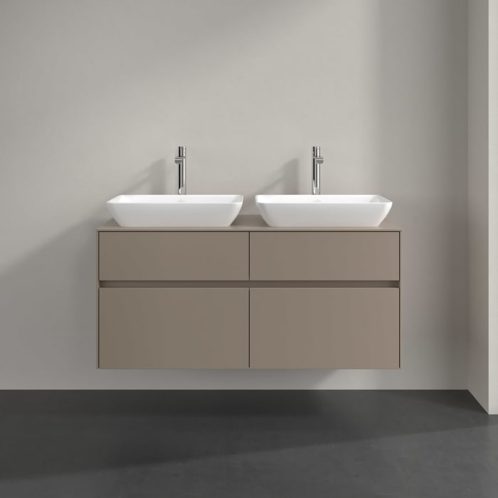 Villeroy & Boch Collaro Waschtischunterschrank 120 x 54,8 cm , mit LED-Beleuchtung, mit 4 Auszügen