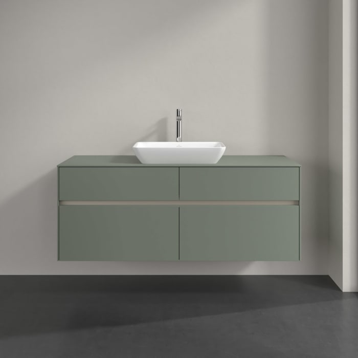 Villeroy & Boch Collaro Waschtischunterschrank 140 x 54,8 cm , mit LED-Beleuchtung, mit 4 Auszügen