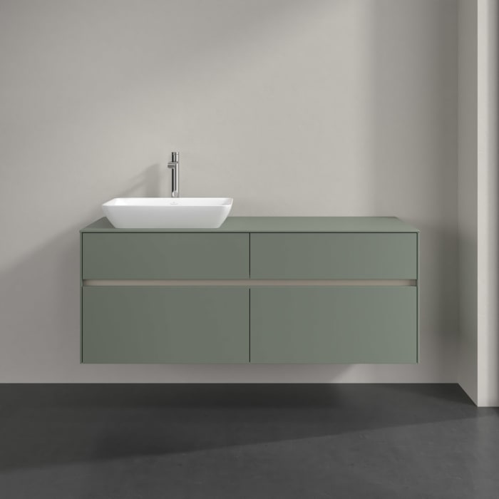 Villeroy & Boch Collaro Waschtischunterschrank 140 x 54,8 cm , mit LED-Beleuchtung, mit 4 Auszügen