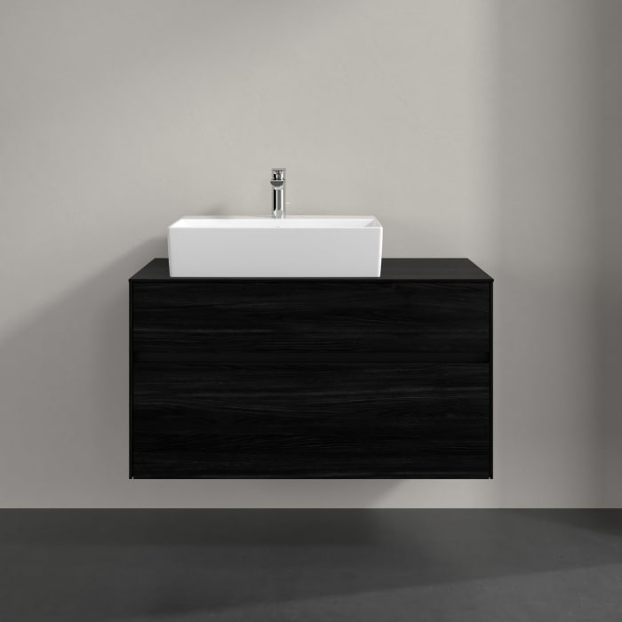 Villeroy & Boch Collaro Waschtischunterschrank 100 x 54,8 cm , mit LED-Beleuchtung, mit 2 Auszügen