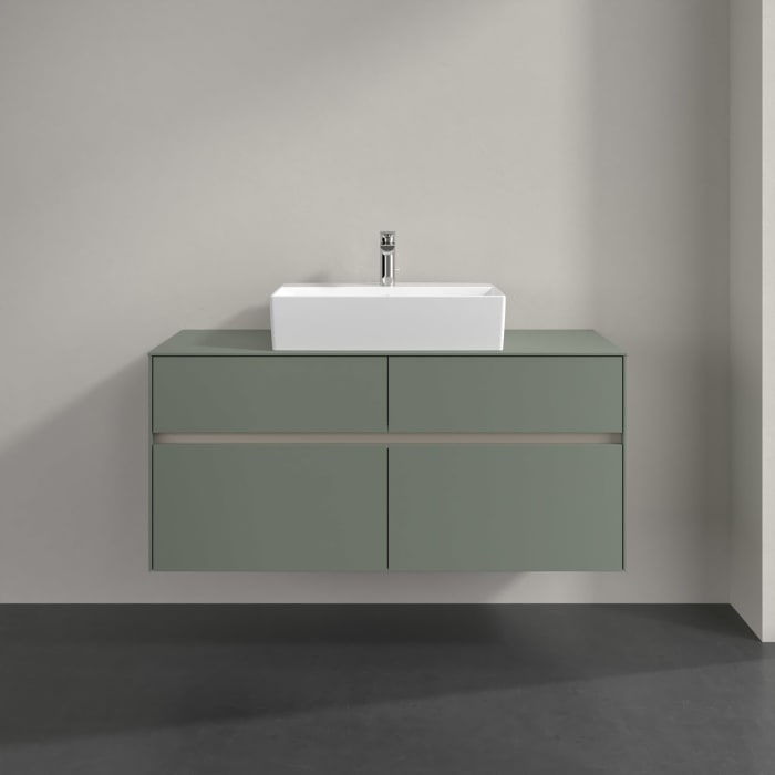 Villeroy & Boch Collaro Waschtischunterschrank 120 x 54,8 cm , mit LED-Beleuchtung, mit 4 Auszügen