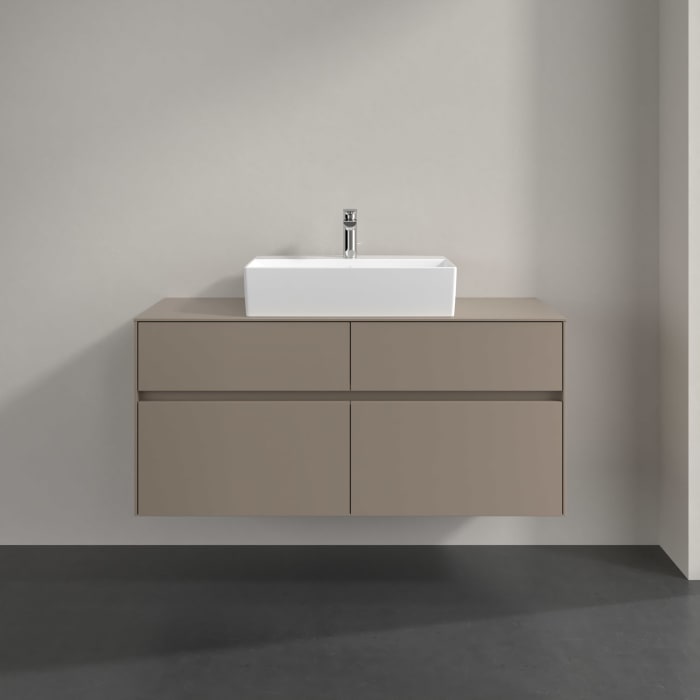 Villeroy & Boch Collaro Waschtischunterschrank 120 x 54,8 cm , mit LED-Beleuchtung, mit 4 Auszügen