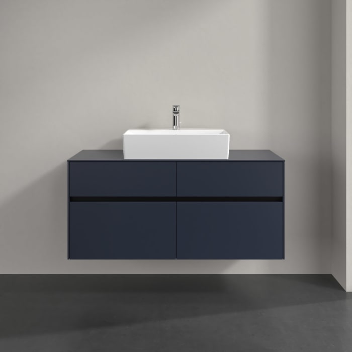 Villeroy & Boch Collaro Waschtischunterschrank 120 x 54,8 cm , mit LED-Beleuchtung, mit 4 Auszügen