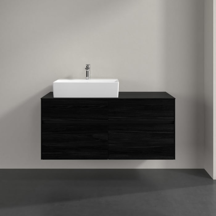 Villeroy & Boch Collaro Waschtischunterschrank 120 x 54,8 cm , mit LED-Beleuchtung, mit 4 Auszügen