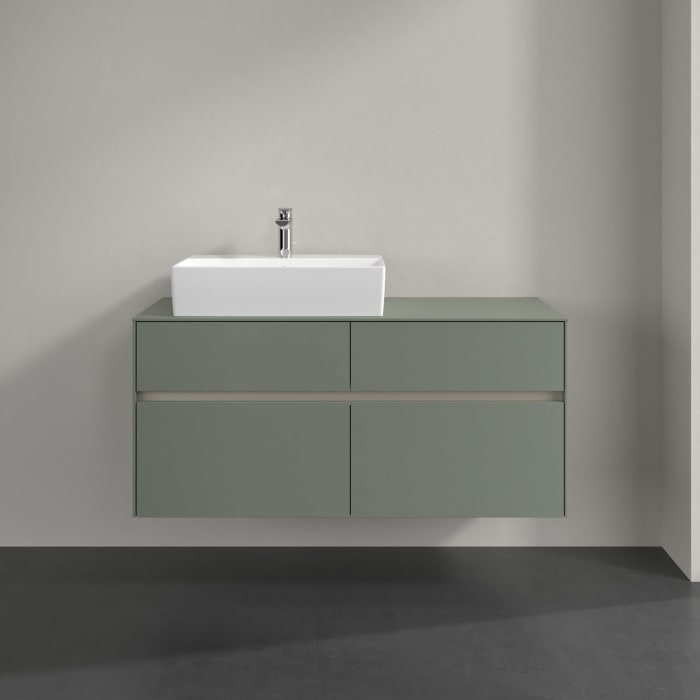 Villeroy & Boch Collaro Waschtischunterschrank 120 x 54,8 cm , mit LED-Beleuchtung, mit 4 Auszügen