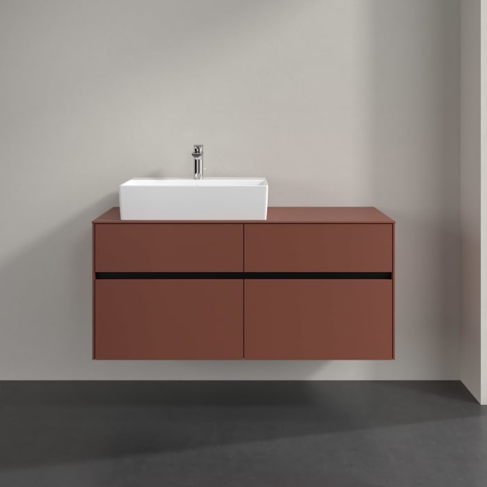 Villeroy & Boch Collaro Waschtischunterschrank 120 x 54,8 cm , mit LED-Beleuchtung, mit 4 Auszügen