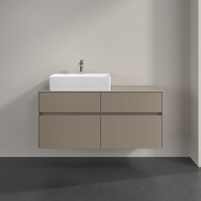 Villeroy & Boch Collaro Waschtischunterschrank 120 x 54,8 cm , mit LED-Beleuchtung, mit 4 Auszügen