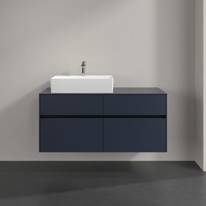 Villeroy & Boch Collaro Waschtischunterschrank 120 x 54,8 cm , mit LED-Beleuchtung, mit 4 Auszügen