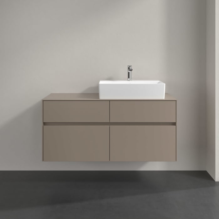 Villeroy & Boch Collaro Waschtischunterschrank 120 x 54,8 cm , mit LED-Beleuchtung, mit 4 Auszügen