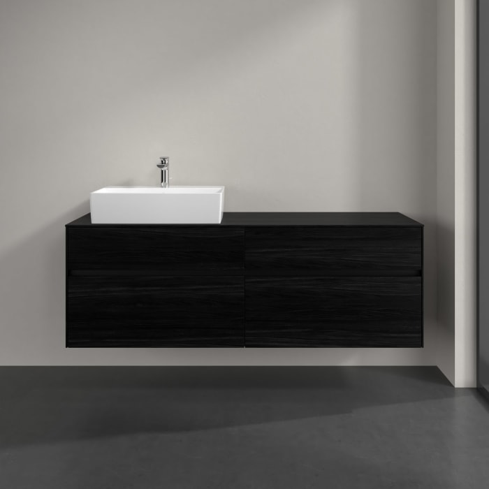 Villeroy & Boch Collaro Waschtischunterschrank 160 x 54,8 cm , mit LED-Beleuchtung, mit 4 Auszügen