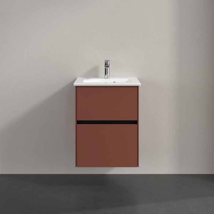 Villeroy & Boch Collaro Waschtischunterschrank 47,2 x 60,95 cm , mit LED-Beleuchtung, mit 2 Auszügen