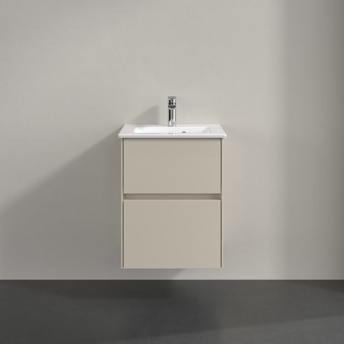 Villeroy & Boch Collaro Waschtischunterschrank 47,2 x 60,95 cm , mit LED-Beleuchtung, mit 2 Auszügen