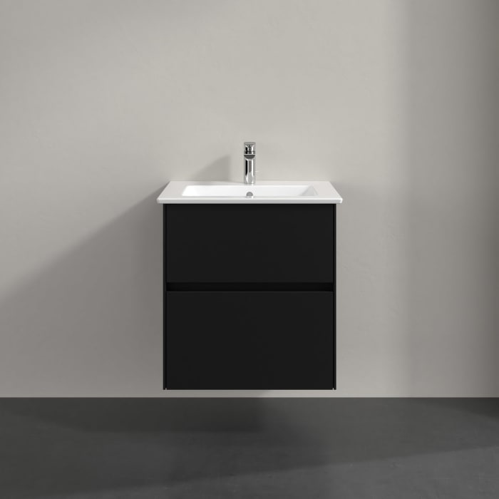 Villeroy & Boch Collaro Waschtischunterschrank 56,1 x 61 cm , mit LED-Beleuchtung, mit 2 Auszügen