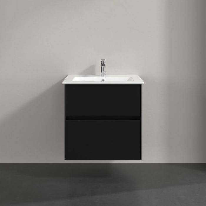 Villeroy & Boch Collaro Waschtischunterschrank 61,1 x 61 cm , mit LED-Beleuchtung, mit 2 Auszügen