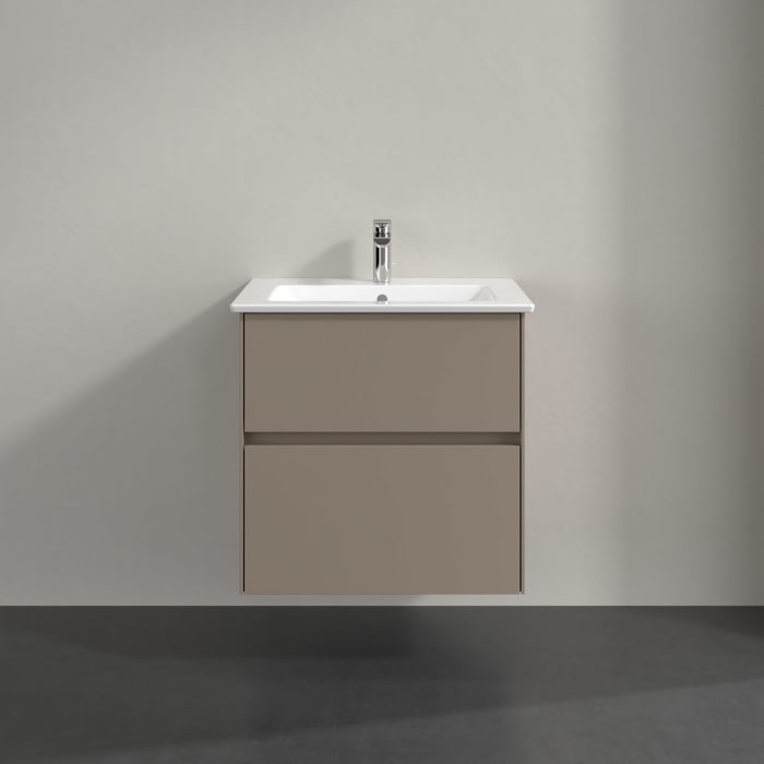 Villeroy & Boch Collaro Waschtischunterschrank 61,1 x 61 cm , mit LED-Beleuchtung, mit 2 Auszügen