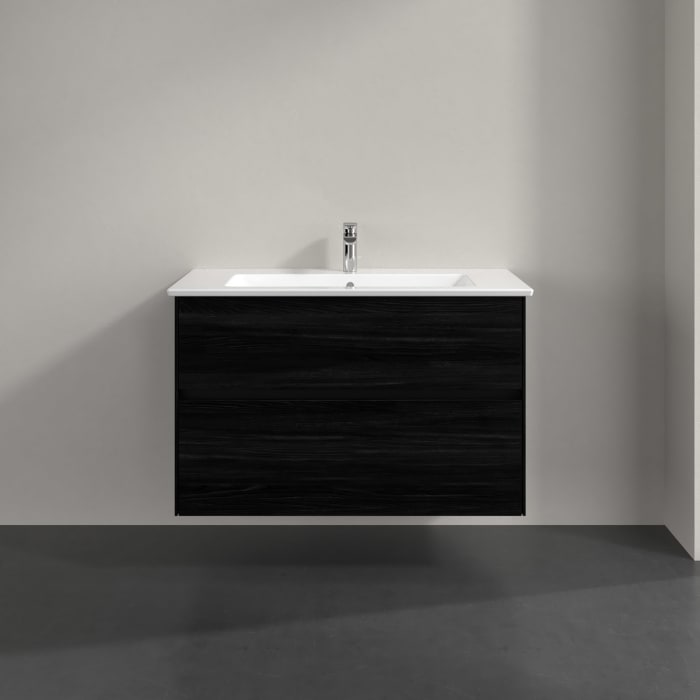 Villeroy & Boch Collaro Waschtischunterschrank 96,1 x 61 cm , mit LED-Beleuchtung, mit 2 Auszügen