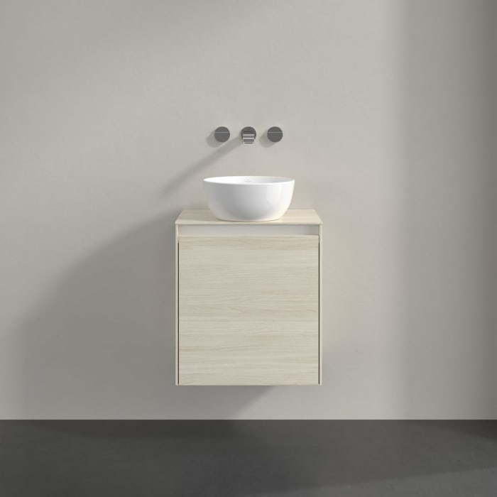 Villeroy & Boch Collaro Waschtischunterschrank 50 x 54,8 cm , mit LED-Beleuchtung, mit 1 Tür, Anschlag rechts