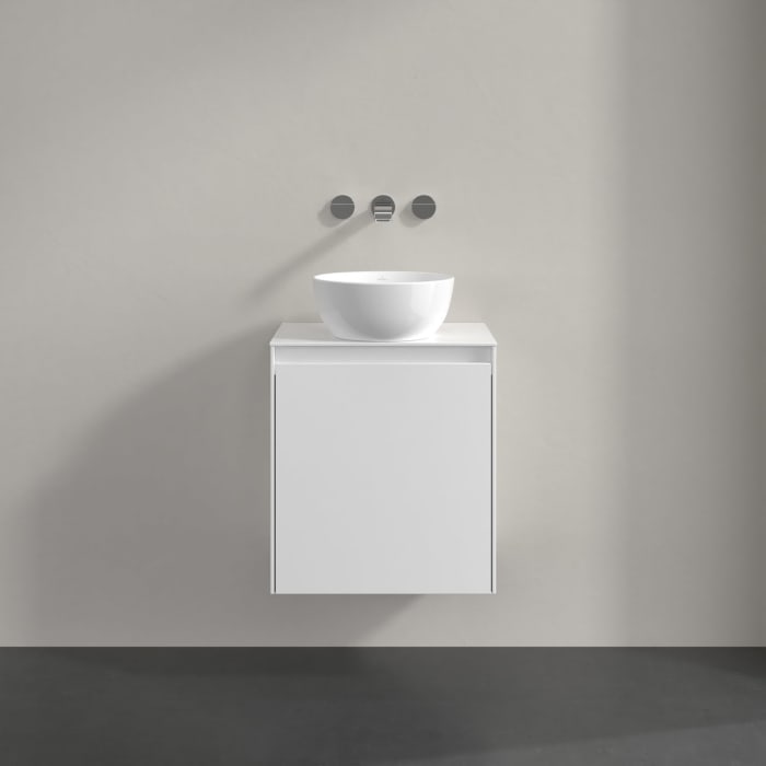 Villeroy & Boch Collaro Waschtischunterschrank 50 x 54,8 cm , mit LED-Beleuchtung, mit 1 Tür, Anschlag rechts