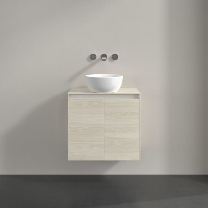 Villeroy & Boch Collaro Waschtischunterschrank 60 x 54,8 cm , mit LED-Beleuchtung, mit 2 Türen