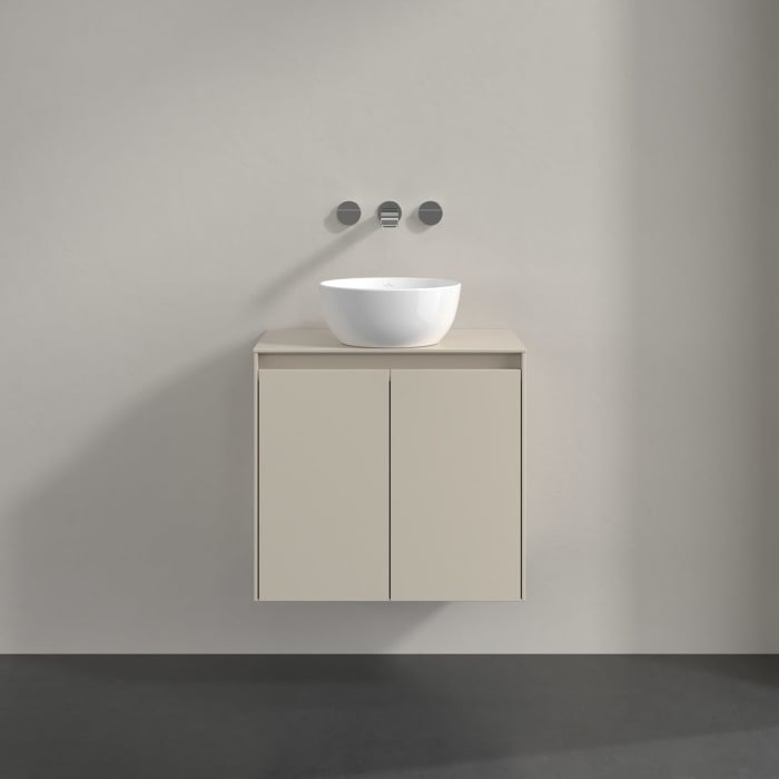 Villeroy & Boch Collaro Waschtischunterschrank 60 x 54,8 cm , mit LED-Beleuchtung, mit 2 Türen