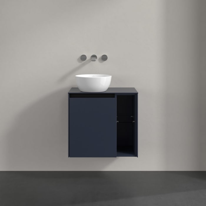 Villeroy & Boch Collaro Waschtischunterschrank 60 x 54,8 cm , mit LED-Beleuchtung, mit 1 Tür, Anschlag links